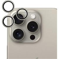 iWant ochrana čoček na kameru iPhone 15 Pro/15 Pro Max titanově zlatá