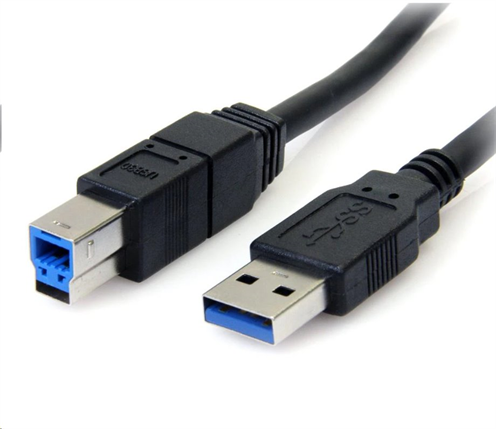Kabel USB A-B 1,8m USB 3.0, černý