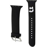 Karl Lagerfeld Choupette Head NFT řemínek Apple Watch 38/40/41 černý