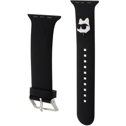 Karl Lagerfeld Choupette Head NFT řemínek Apple Watch 42/44/45/49 černý
