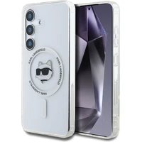 Karl Lagerfeld IML Choupette Head MagSafe kryt Samsung Galaxy S25 čirý