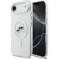 Karl Lagerfeld IML K&CH Heads Metal Frame MagSafe kryt iPhone Air čirý