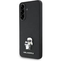 Karl Lagerfeld PU Saffiano Metal Karl and Choupette kryt Samsung Galaxy A56 černý