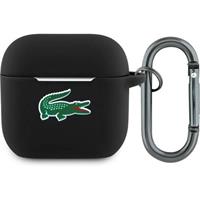 Lacoste Liquid Silicone Croc Logo pouzdro AirPods 4 černé