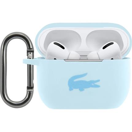Lacoste Liquid Silicone Glossy Printing Logo pouzdro AirPods Pro modré