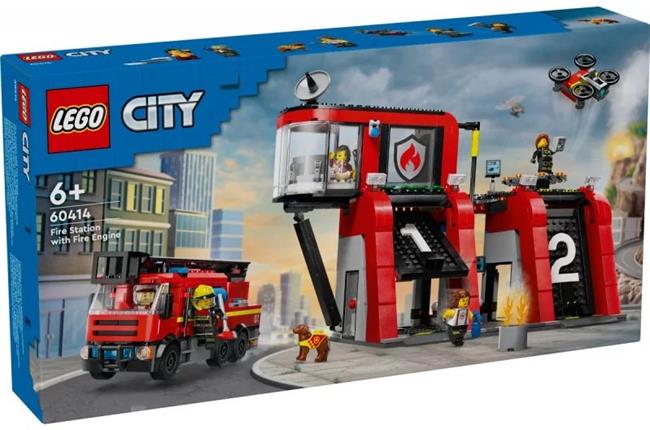 LEGO City 60414 Hasičská stanice s hasičským vozem