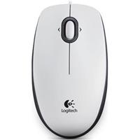 Logitech B100 Optical USB Mouse, bílá
