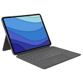 Logitech Combo Touch ochranný kryt s klávesnicí UK pro Apple iPad Pro 12.9" (5. & 6. generace) šedá