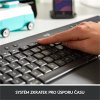 Logitech Klávesnice Wireless K650, CZ/SK, graphite