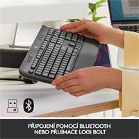 Logitech Klávesnice Wireless K650, CZ/SK, graphite