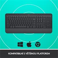 Logitech Klávesnice Wireless K650, CZ/SK, graphite