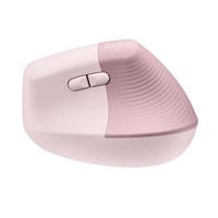 Logitech Lift/Vertikální/Optická/USB + Bluetooth/Růžová