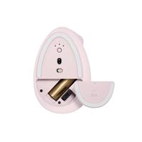 Logitech Lift/Vertikální/Optická/USB + Bluetooth/Růžová