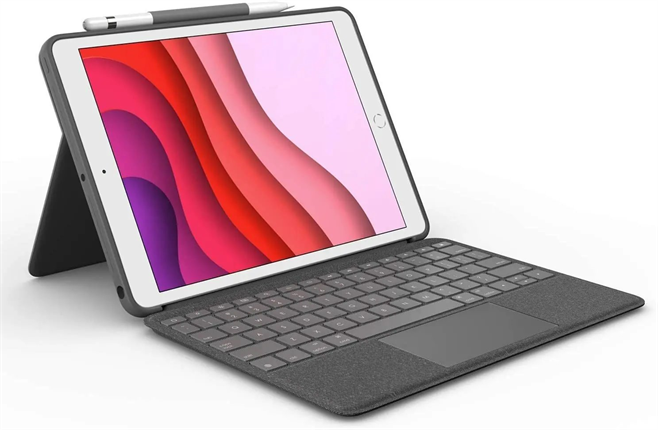Logitech pouzdro pro Apple iPad 7. & 8 gen. UK šedá