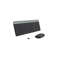 Logitech Slim Wireless Combo MK470 CZ+SK černá