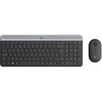 Logitech Slim Wireless Combo MK470 US černá
