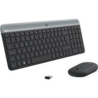 Logitech Slim Wireless Combo MK470 US černá