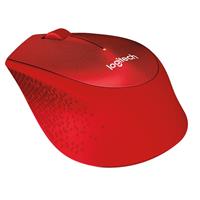 Logitech Wireless Mouse M330 Silent Plus červená