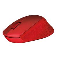 Logitech Wireless Mouse M330 Silent Plus červená