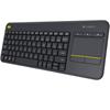 Logitech Wireless Touch Keyboard K400 plus, USB,US
