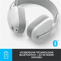 Logitech Zone Vibe 100 bezdrátová sluchátka bílé