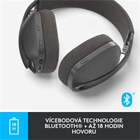 Logitech Zone Vibe 100 bezdrátová sluchátka černé