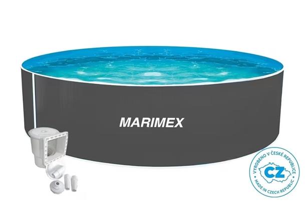 Marimex Bazén Orlando 4,57x1,07 m - ŠEDÝ, bazén, fólie, skimmer
