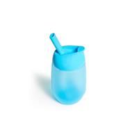 Munchkin - Hrneček s brčkem Simple Clean 296ml - modrá