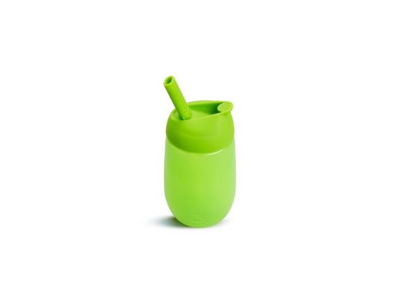 Munchkin - Hrneček s brčkem Simple Clean 296ml - zelená