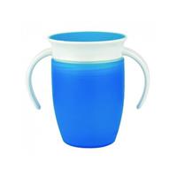 Munchkin - Juniorský netekoucí hrneček 360°s oušky 207 ml-modrý
