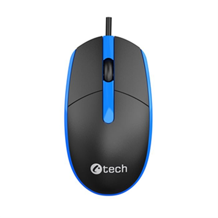 Myš C-TECH WM-10, černomodrá, USB