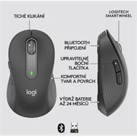 myš Logitech Wireless Mouse M650 L Graphite