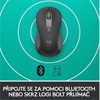 myš Logitech Wireless Mouse M650 L left Graphite