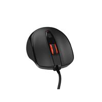 Natec optická myš PIGEON 2/4 000 DPI/Kancelářská/Optická/Drátová USB/Černá