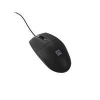 Natec RUFF 2/Kancelářská/Optická/Drátová USB/Černá