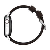 Nomad kožený řemínek pro Apple Watch 42/44 mm - Active Pro Brown/Silver Hardware