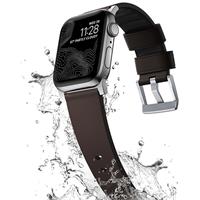 Nomad kožený řemínek pro Apple Watch 42/44 mm - Active Pro Brown/Silver Hardware