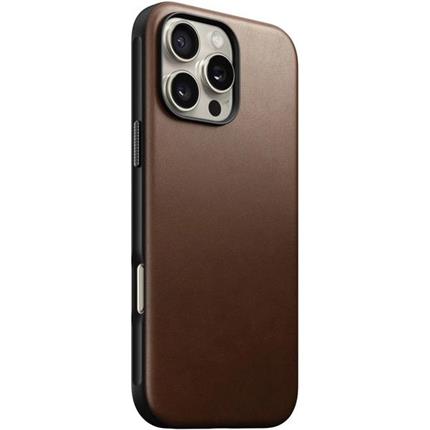 Nomad Modern Leather Case MagSafe kryt iPhone 16 Pro Max hnědý