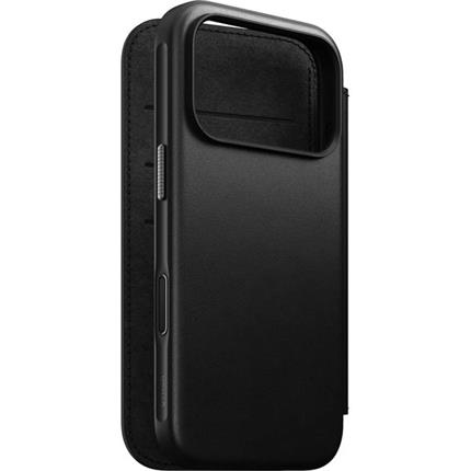 Nomad Modern Leather Folio MagSafe kožené pouzdro iPhone 17 Pro Black