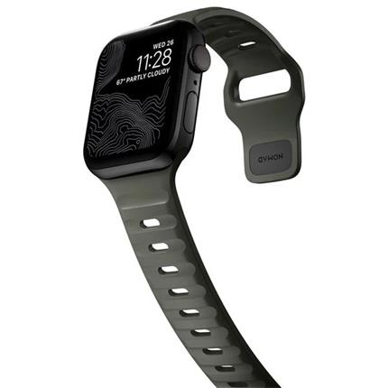 Nomad Sport Strap M/L pro Apple Watch 1/2/3/4/5/6/7/SE tmavě zelený