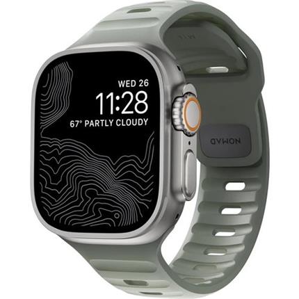 Nomad Sport Strap M/L řemínek pro Apple Watch Ultra 49/45/44/42 mm zelený