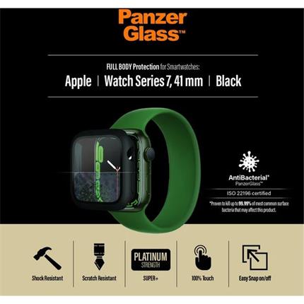 PanzerGlass Full Protection Apple Watch 7/8/9 41mm (černý rámeček)