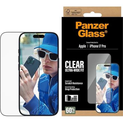 PanzerGlass Ultra-Wide Fit sklo Apple iPhone 17/16 Pro s instalačním rámečkem