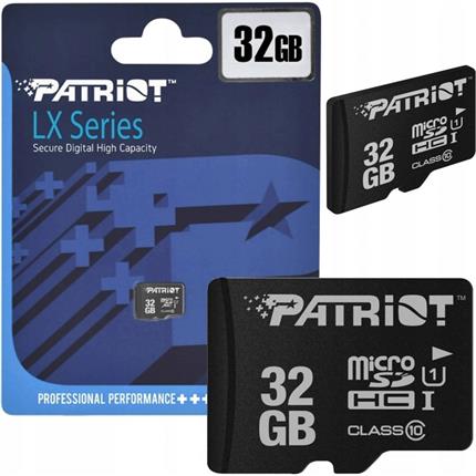 PATRIOT 32GB microSDHC Class10 bez adaptéru