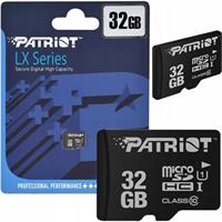 PATRIOT 32GB  microSDHC Class10 bez adaptéru