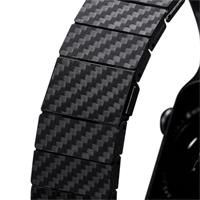 Pitaka remienok Carbon Fiber Strap pre Apple Watch 42/44mm - Black