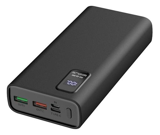 Platinet Power Bank PMPB20WQC727B 20000mAh PD3.0 QC3.0 display černá
