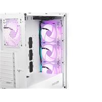 Počítačová skříň Genesis IRID 505 ARGB WHITE MIDI TOWER (USB 3.0), 4x 120mm ventilátory