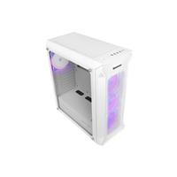 Počítačová skříň Genesis IRID 505 ARGB WHITE MIDI TOWER (USB 3.0), 4x 120mm ventilátory