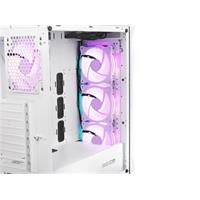 Počítačová skříň Genesis IRID 505 ARGB WHITE MIDI TOWER (USB 3.0), 4x 120mm ventilátory